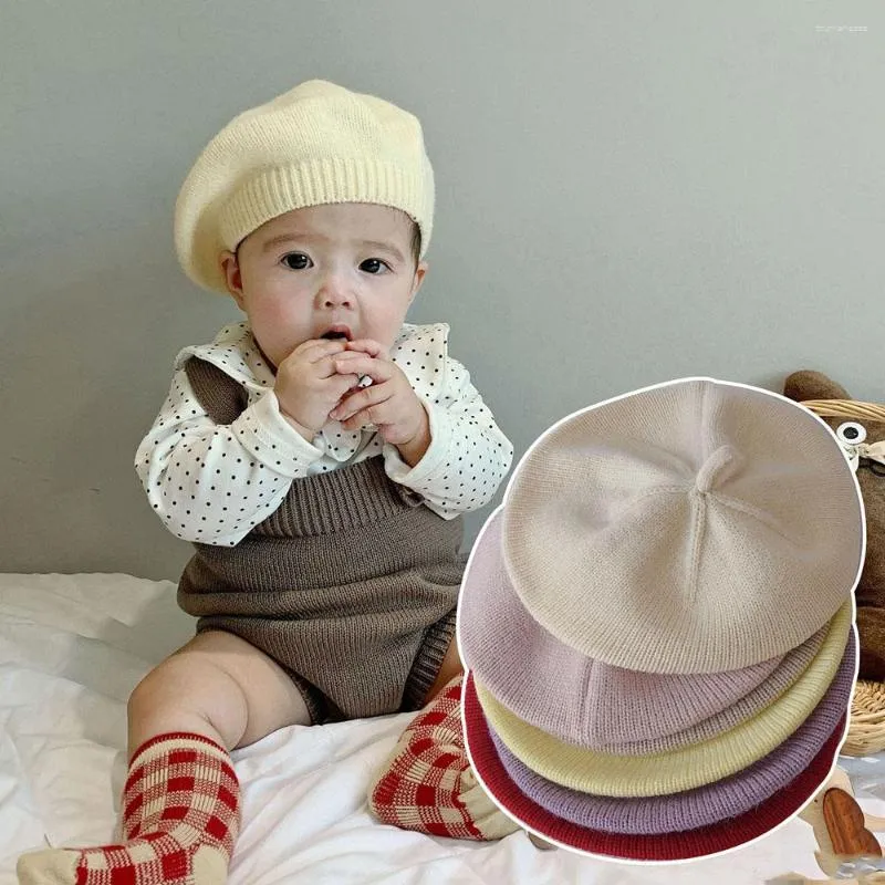 Boinas Sombrero De Bebé Boina De Punto Suave Para Niños Otoño