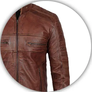 Biker Leather Jacket For Men