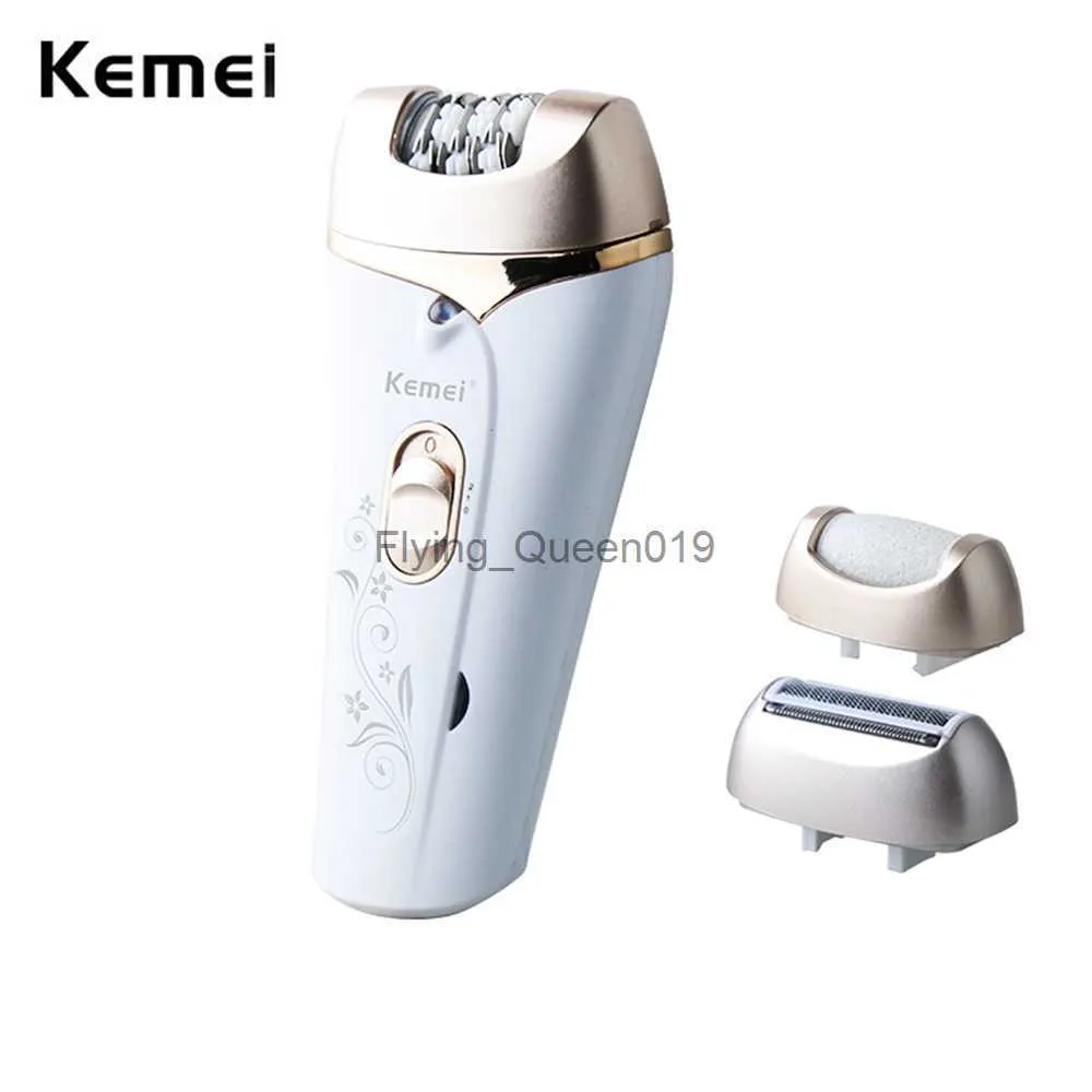 KEMEI 3019 3 Na 1 Kobiety DePilation Electric Epilator Remover bezbolesny Lady Shaver Vagina nóg bikini usuwanie włosów Trimmer Body HKD230825