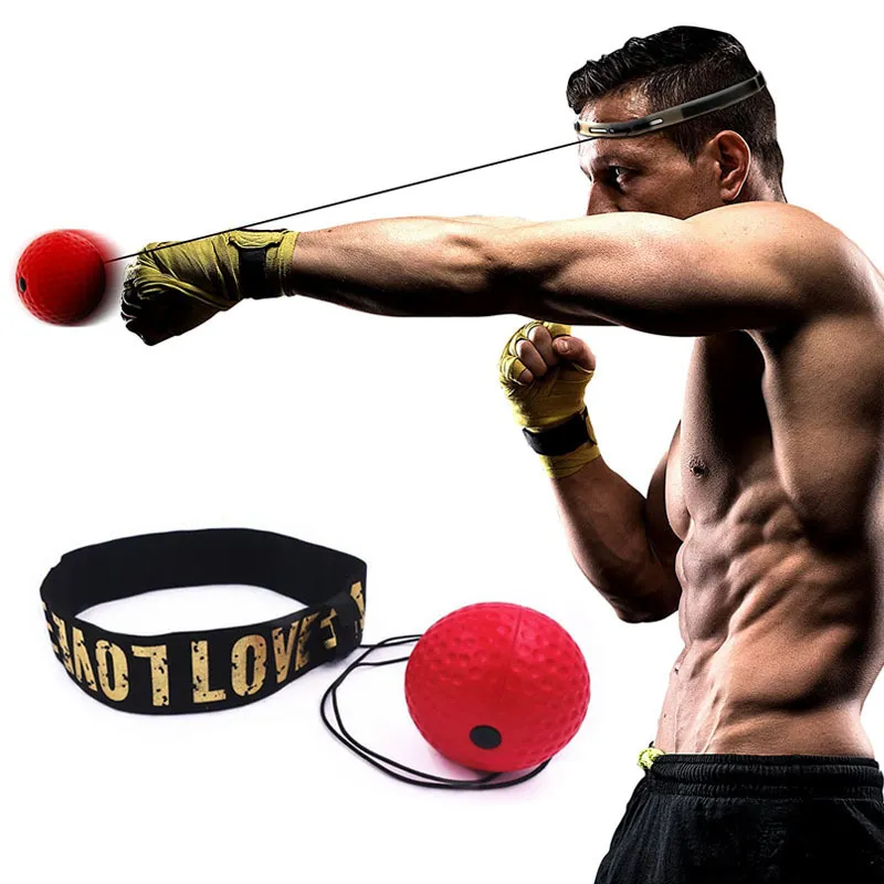 Punching Balls Boxe Vitesse Balle Tête PU Punch Ball Sanda Formation Main  Oeil Réaction Accueil Sac De Sable Équipement De Fitness 230824 Du 9,46 €