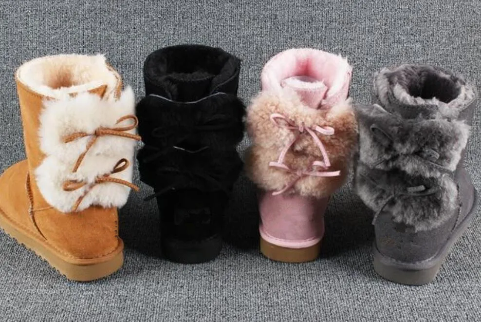 Nieuwe 2023 Nieuwe hoge kwaliteit!Merk dames laarzen sneeuwlaarzen ol dames schoen schattig winter high laarzen maat 34-41