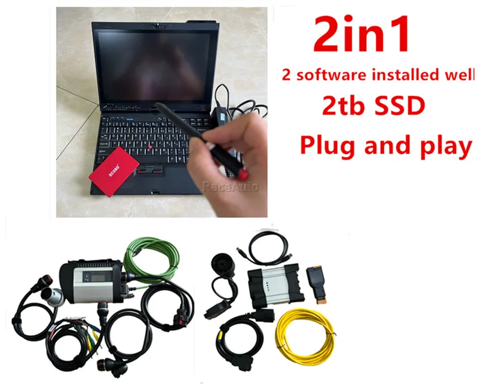 Mb Star C4 SD Connect wifi Multiplexer 2in1 icom next per bmw preinstallato sia sw con tablet x220t i5 4gb Diagnostic Tool