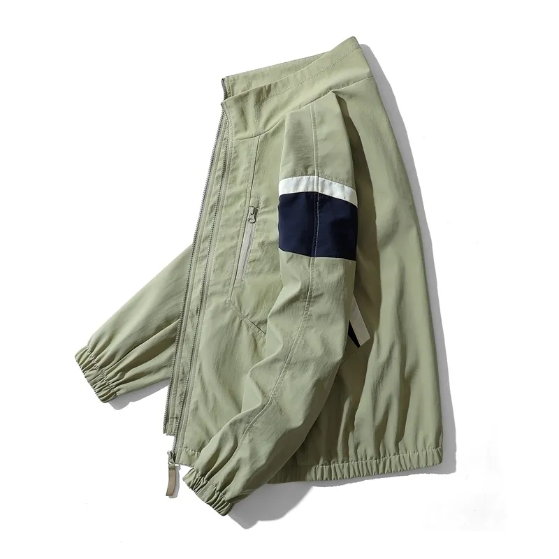 Mens Jackets Varsity Lightweight Windbreaker Oversized