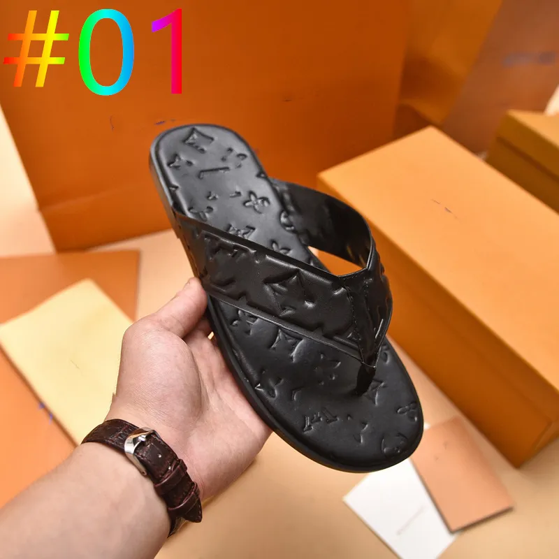 Mannen Groothandel Zomer Merk Designer vrouwen Slippers Slipper Mode Echt Leer slides sandalen Metalen Ketting Dames Casual schoenen maat 38-46