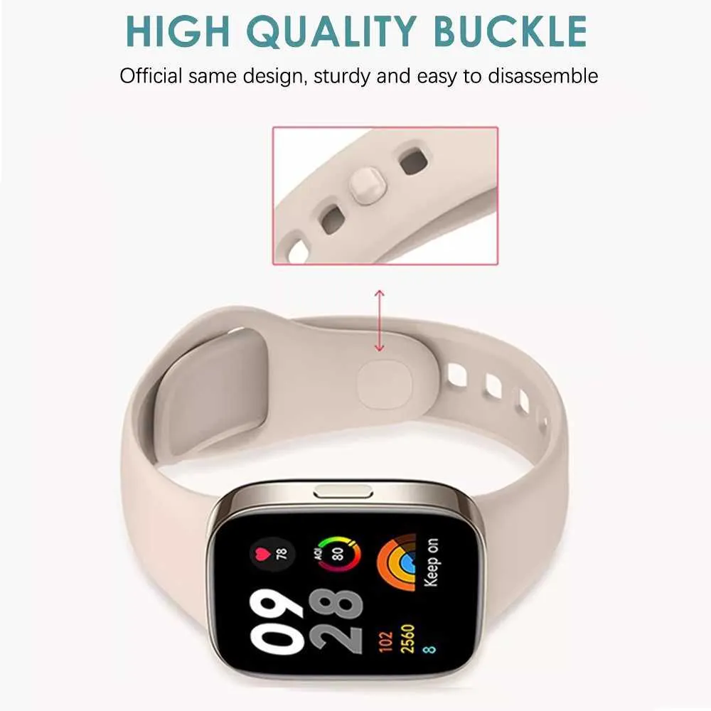 Comprar Correa de silicona para Xiaomi Mi Watch Lite pulsera Wtistband para  Redmi Watch 1 correa de reloj + funda protectora