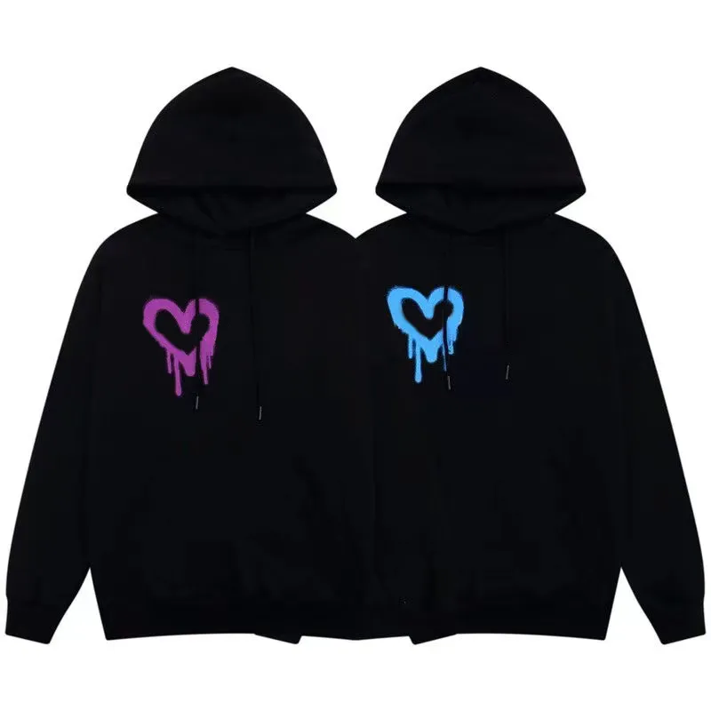 Mens Hoodies Sweatshirts Designer Hooded Angel Letter Graffiti Love Print Casual Clothing S-XL