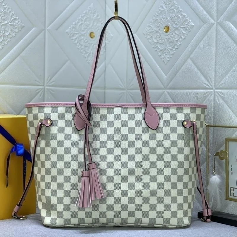 Lyxig handväska designer väska läder lyx kvinnors väska axelväska shopping väska klassisk stil mode crossbody väska handväska tvådelar