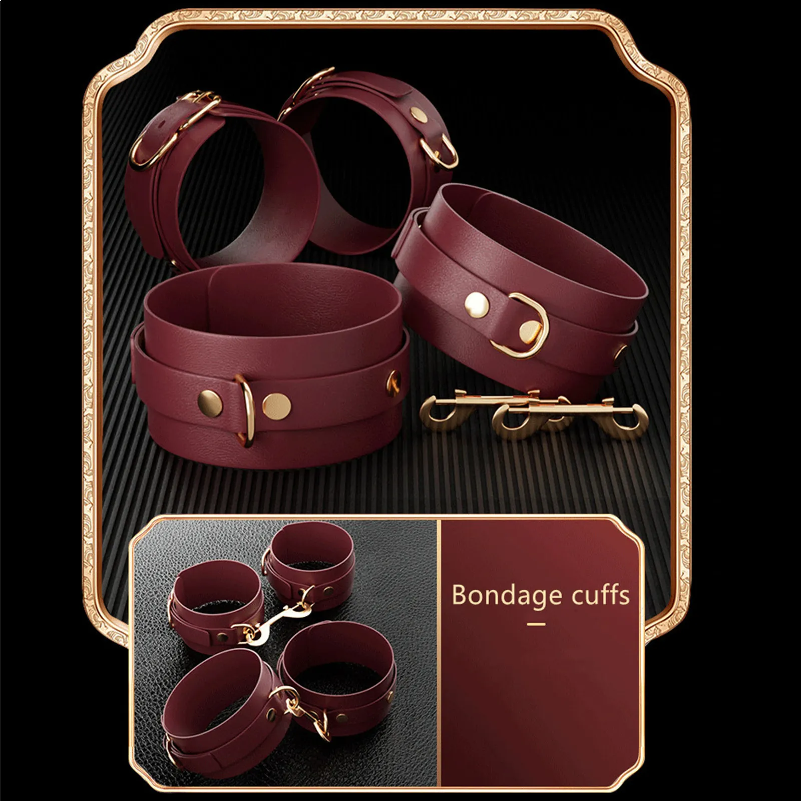 Adult Bondage Bundle Set For Women Exotic Leather And Plush Kit_voghion.com