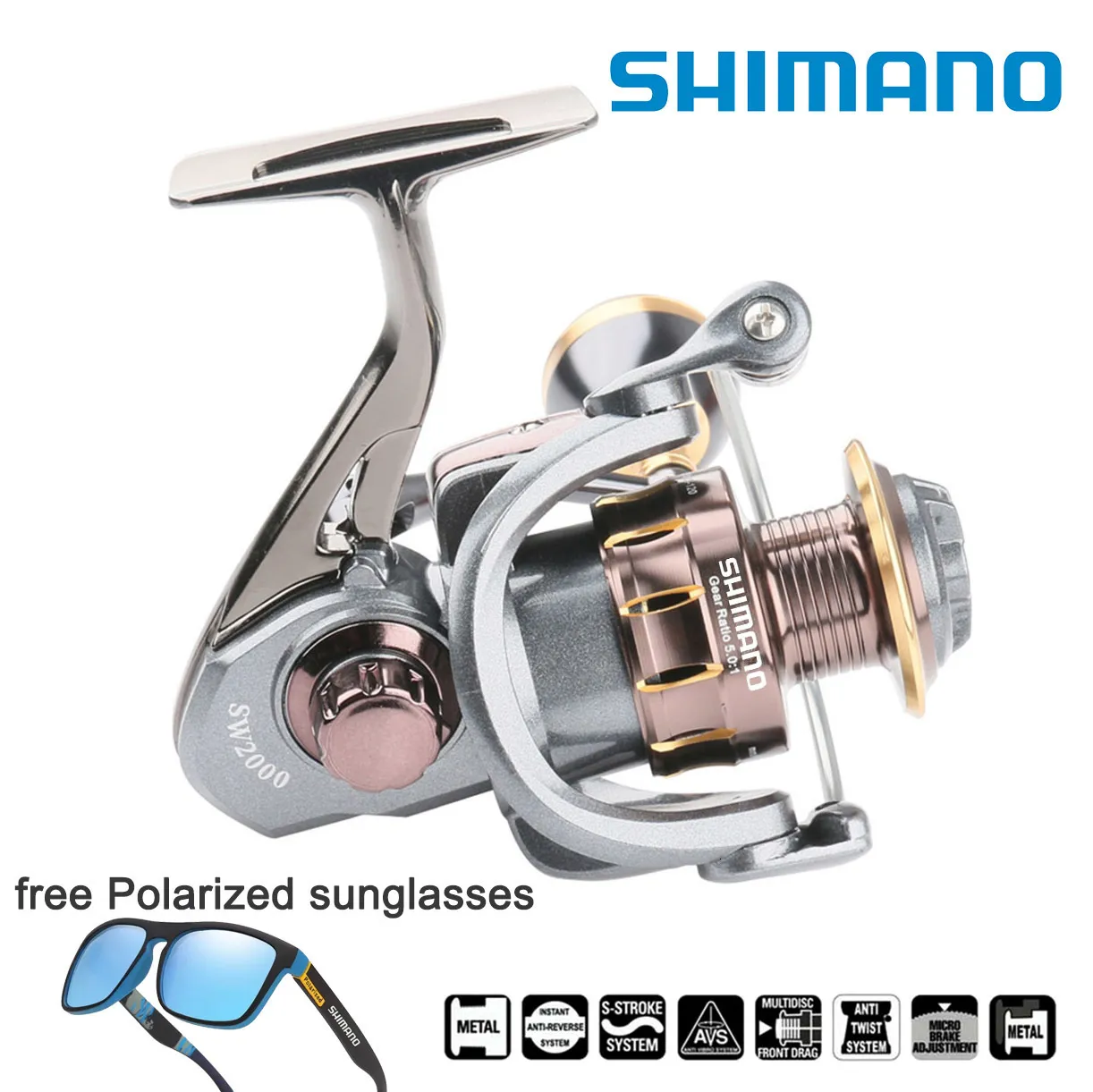 Fly Fishing Reels2 SHIMANO Reel Front Drag System Freshwater Spinning 230825