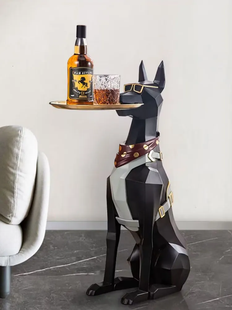 Luxury Doberman Dog Statues Large Floor Tray Decor For Living Room Deer Figurine  Decor For Home Decoration And Crafts Animal Table Sculptures 230824 From  Luo09, $302.81