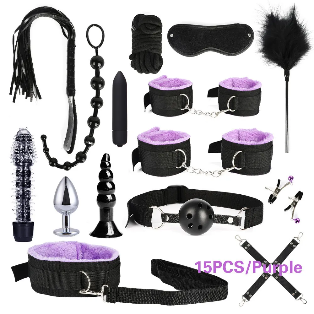 Adult Bondage Bundle Set For Women Exotic Leather And Plush Kit_voghion.com