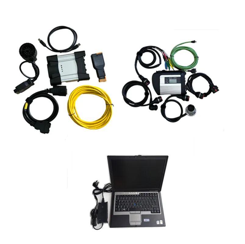 2IN1 Auto Scanner voor Mercedes Star Diagnose C4 MB SD C4 met SW 2TB SSD voor BMW ICOM Volgende D630 Laptop Klaar Gebruik