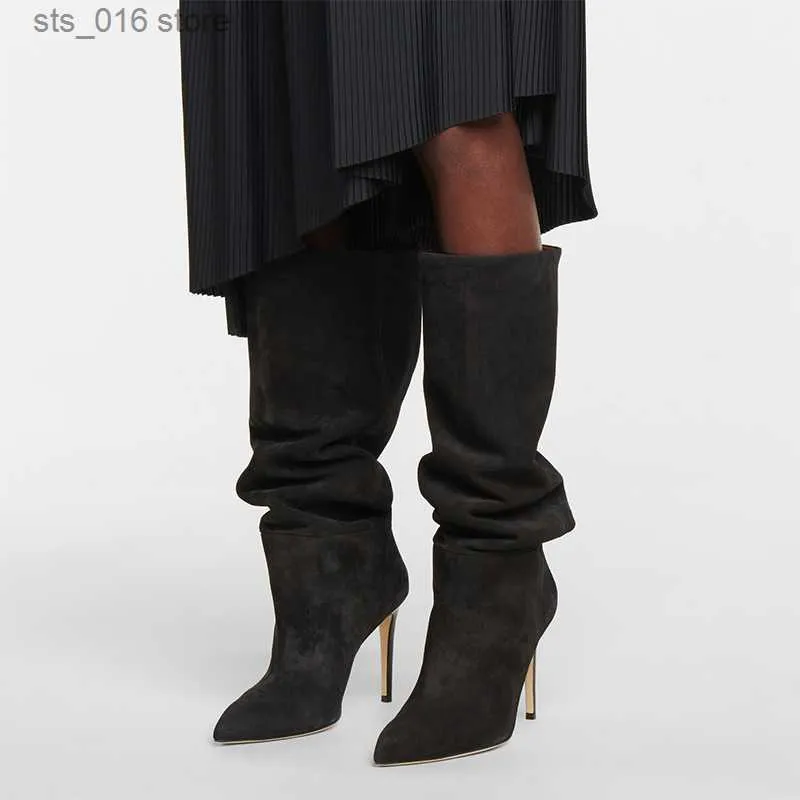 2023 Womens Suede Knee Length Aldo Boots Women With Pointy High Heels Autumn Winter Fashion T230824 From Factory Sts 016 Bulk 14.36 DHgate.Com