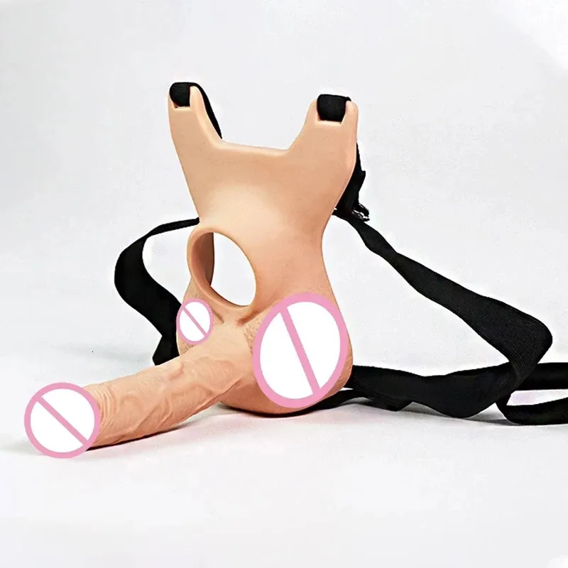 Giocattoli per adulti Strapon Dildo 3 dimensioni Indossabile Massaggiatore  Pene doppia penetrazione Per coppie Dildo Lesbiche Giochi gay Butt Plug