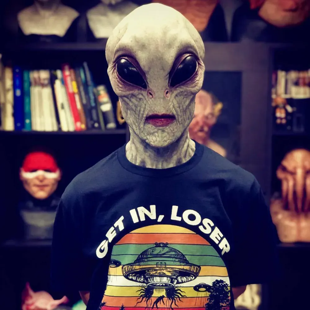 Horror Masks: Realistic Alien Mask For Halloween, Scary Costume, Party ...