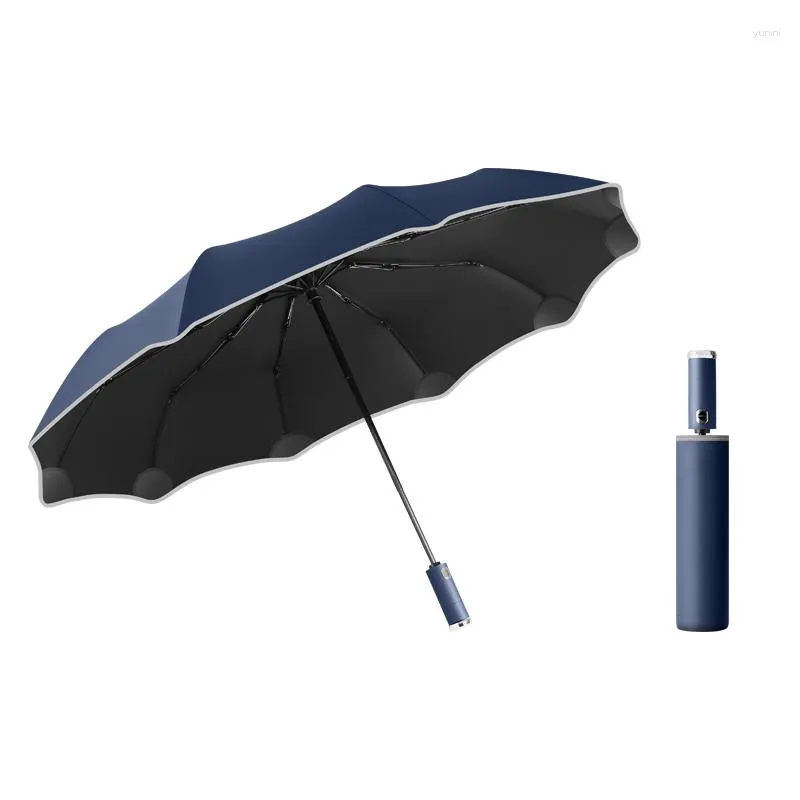 Parasol Automatyczny chiński parasol wiatrakowy projektant światło Business Wedding Rain Hat for Car Sombrilla Playa Sunshades