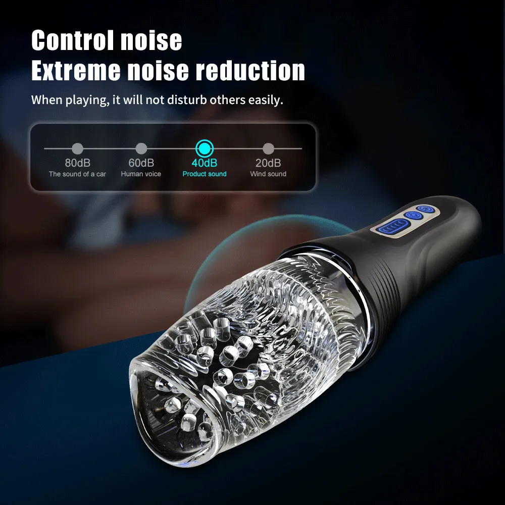 Vibratoren Automatischer Masturbator für Mann Teleskop-Rotationsvibrator Oralsex Eicheltrainer Massage Masturbat_voghion.com