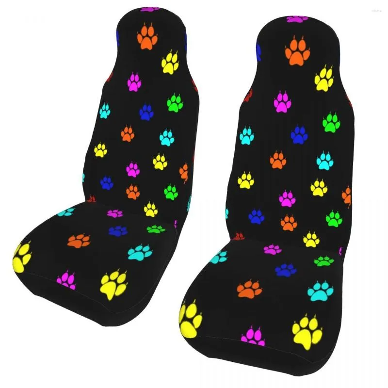 Car Seat Covers Cute Animal Pattern Cover Protector Interior Accessories Travel Colorful Front Rear Flocking Cloth Cushion Hunting