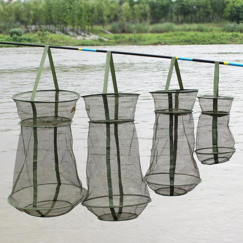 Zubehör Sougayilang Hochwertiges 3-lagiges Fischernetz aus Pe-Material Vier Modelle Fischpflegenetz Monofilament kleines Netz Fischnetz
