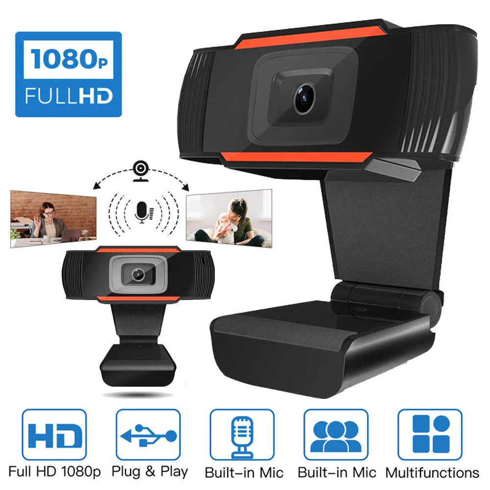 Mini Webcam 1080p 60 FPS PC Bilgisayar Masalı Oyun Yüzgüsü Video Çağrı Konferansı Çalışmaları HKD230825