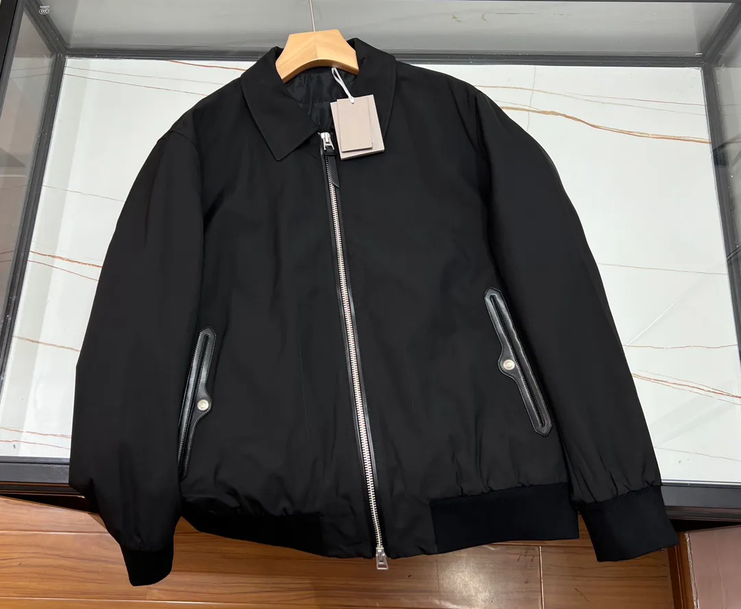 Highend brand mens jackets luxury leather pockets stitching design business casual jackets high quality top designer jackets