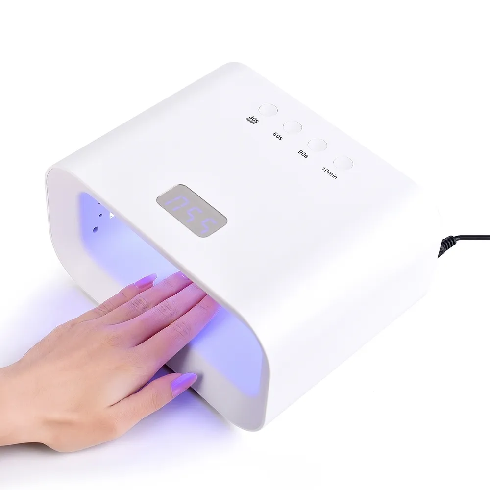 Nail Dryers 90W UV LED Nail Lamp Nail Dryer Red Light Skin Care Whitening Manicure Nail Light Curing Nail Gel Polish Auto Sensing Lamp 230824