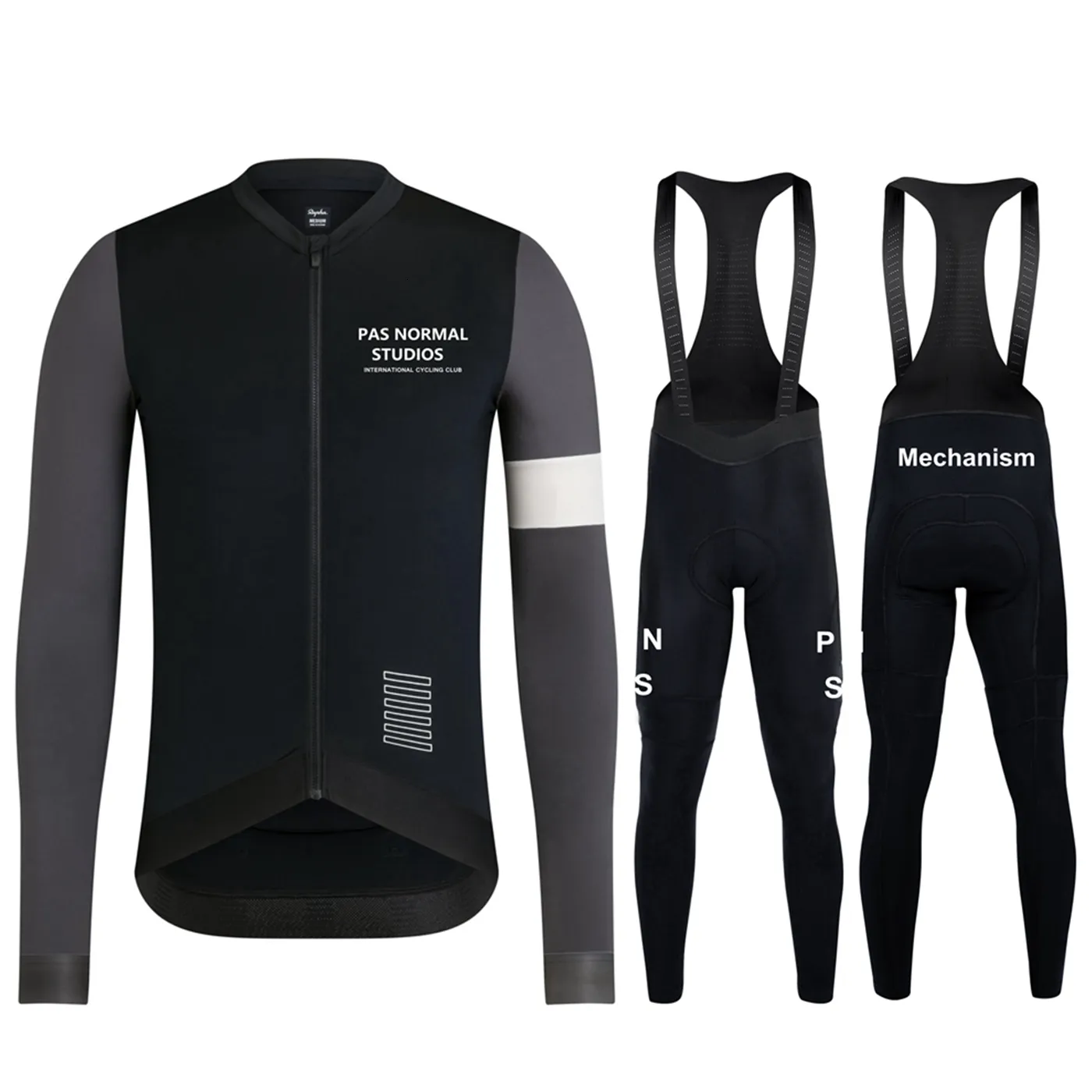 Pro Cycling Jersey Sets Mens Summer Long Sleeve Bibs Shorts