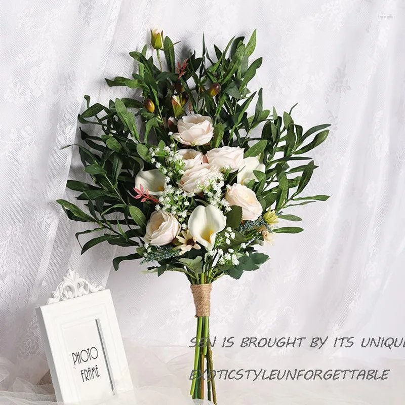 Artificial Fake Rose Bridal Bouquet For Home Room Decor INS Korean Wedding  Paper Flower Bouquet Wedding From Bingjilin, $21.3