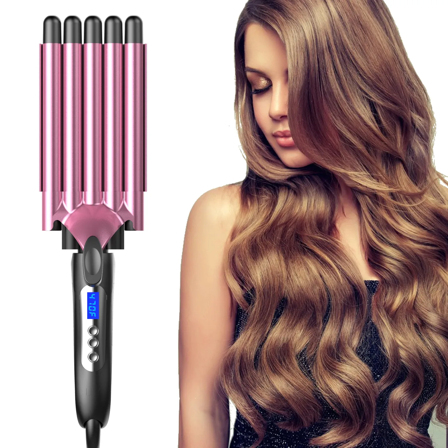 Curling Irons Professional Hair Curlers frisörverktyg Fast Heat Ceramic Five Barrel Curler Wand Stylers Crimpers 230825