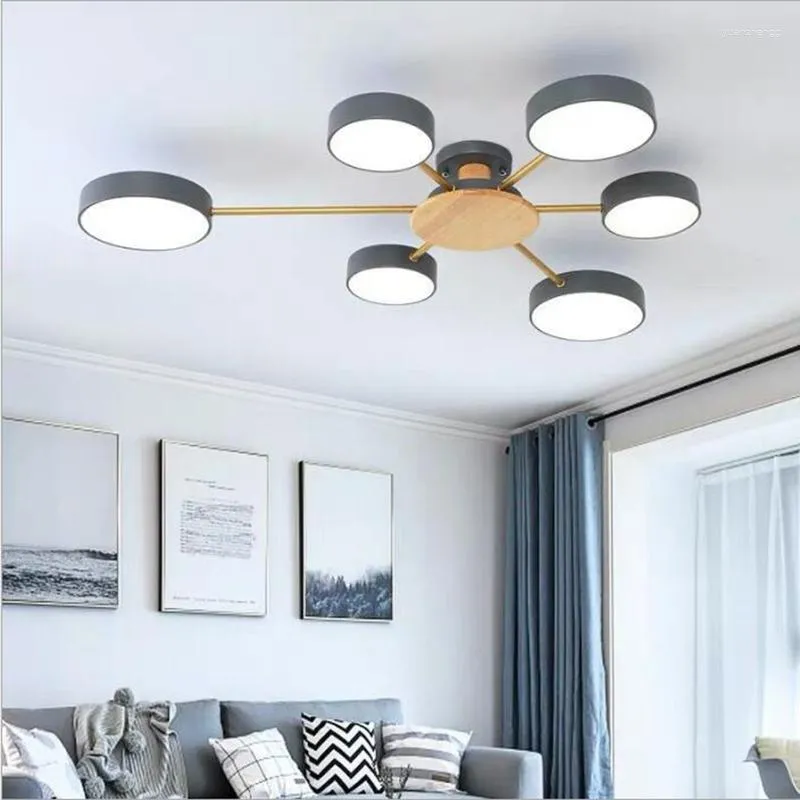 Chandeliers Modern Lighting 8 Heads Led Bulbs Light For Living Room Dining Bedroom Kid's Kitchen Suspended Fixtures