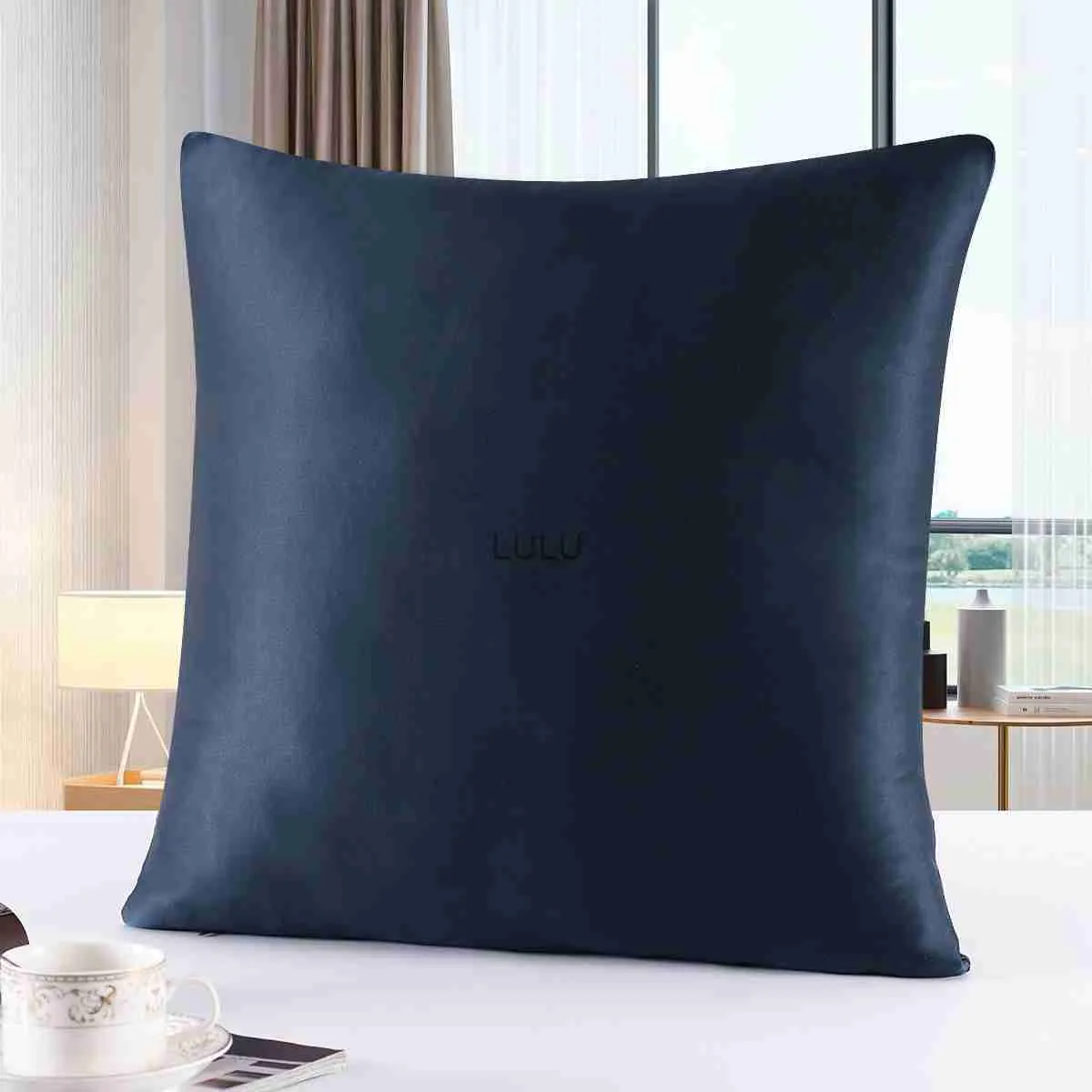 100% Pure Silk Pillow Case med dragkedjan kudde kudde täcker massivt flerfärgade många storlekar 40x40 cm 80x80cm HKD230825 HKD230825