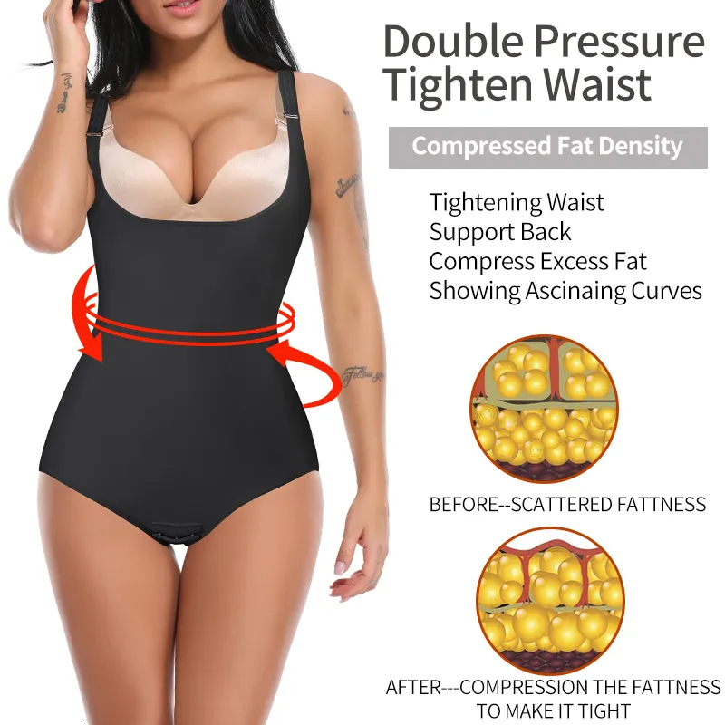 Seamless Bodysuit Shapewear Tummy Control Full Body Shaper Post