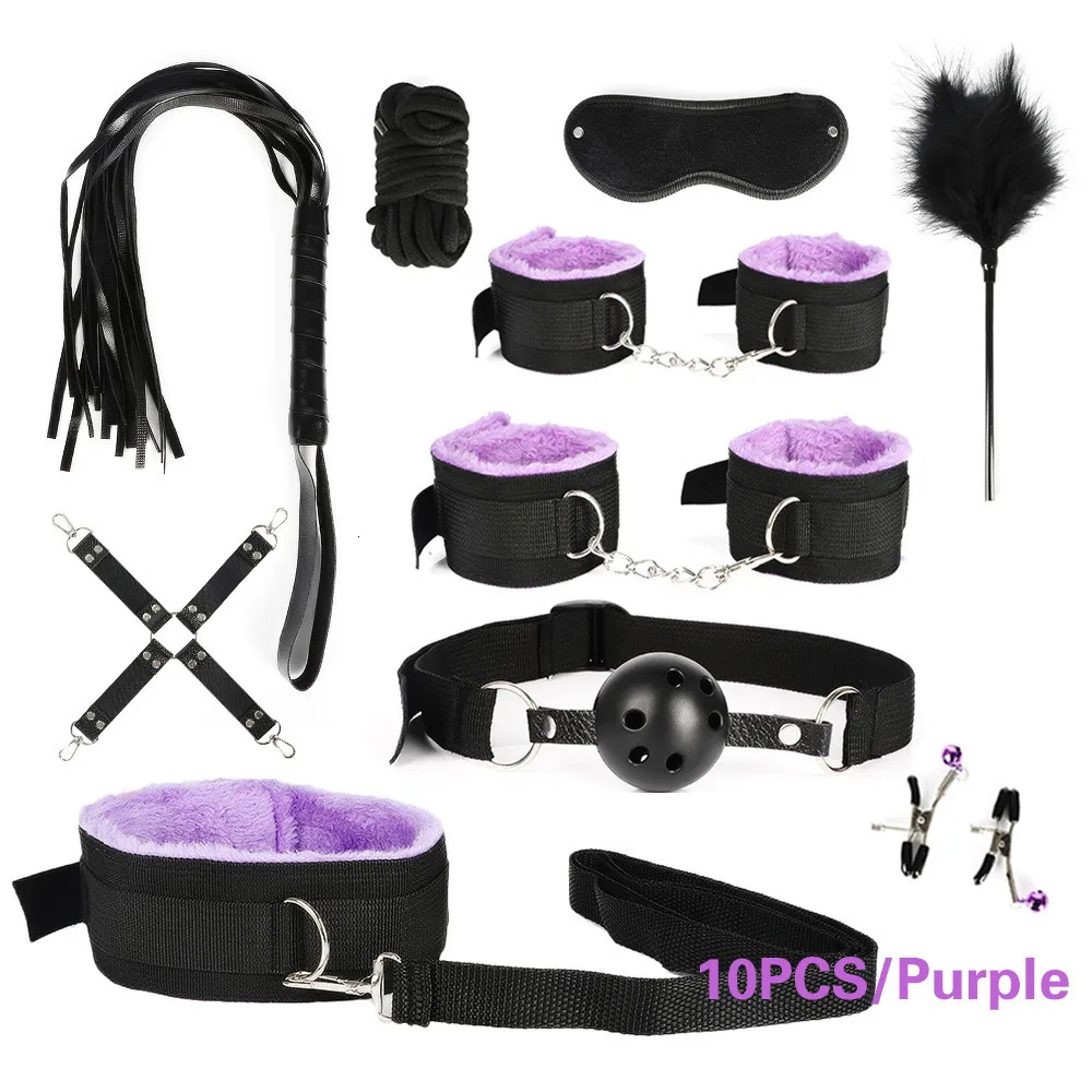 Adult Bondage Bundle Set For Women Exotic Leather And Plush Kit_voghion.com