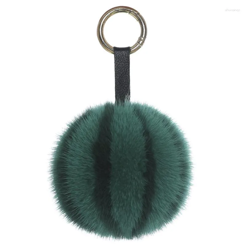 Sleutelhangers Schattig Bont Pompom Watermeloen Sleutelhanger Sleutelhanger Mode Voor Autosleutels Luxe Tas Charme Handtas Hanger Porte Clef Cadeau Elegant