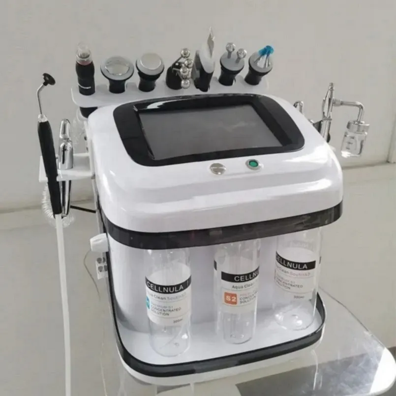 Machine Hydro faciale 10 en 1, dissolvant de points noirs sous vide, masseur facial, dispositif de gestion du visage pour Salon de beauté