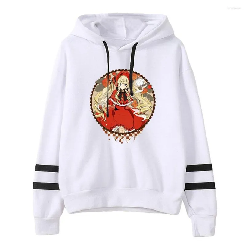 여성용 후드 2023 Rozen Maiden Hoodie Unisex Pocketless Sleeve Sweatshirt 남자 풀버 Harajuku 스트리트웨어 애니메이션 옷