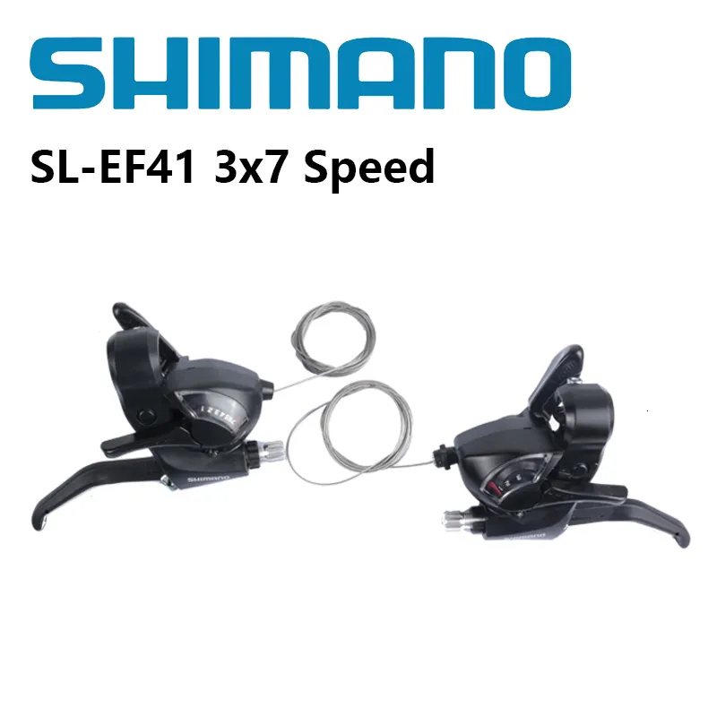 Rowerowe przerzutki Shimano Tourney EF41 dźwignia zmiany biegów 3x7 prędkość 3 7 dla MTB lewej prawej zmiany rowerowej rowerowej roweru SLEF41 230825