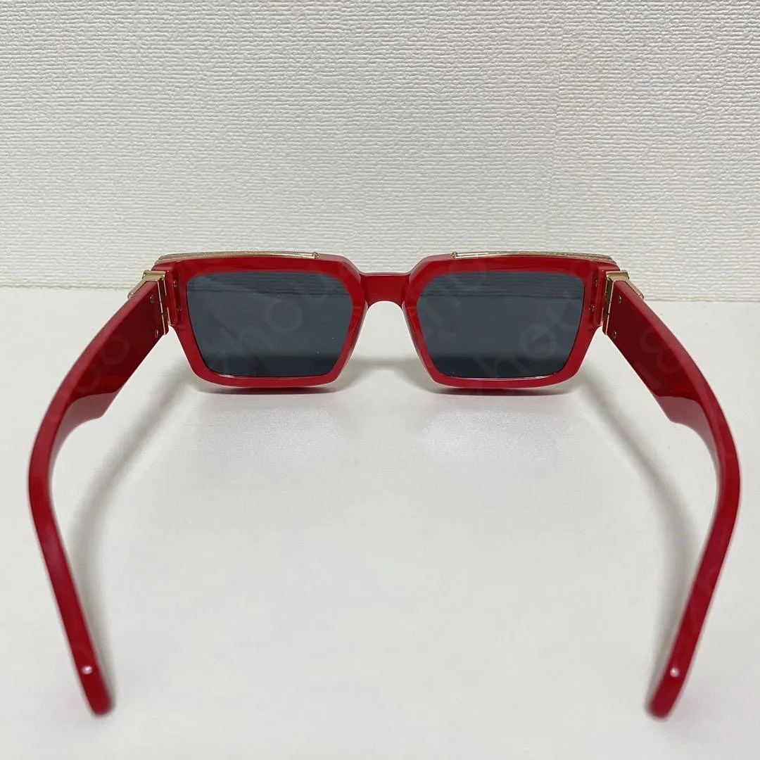 Nuovi occhiali da sole design da uomo Millionaire 96006 montatura quadrata vintage oro lucido estate UV400 lente stile laser di alta qualità 96006