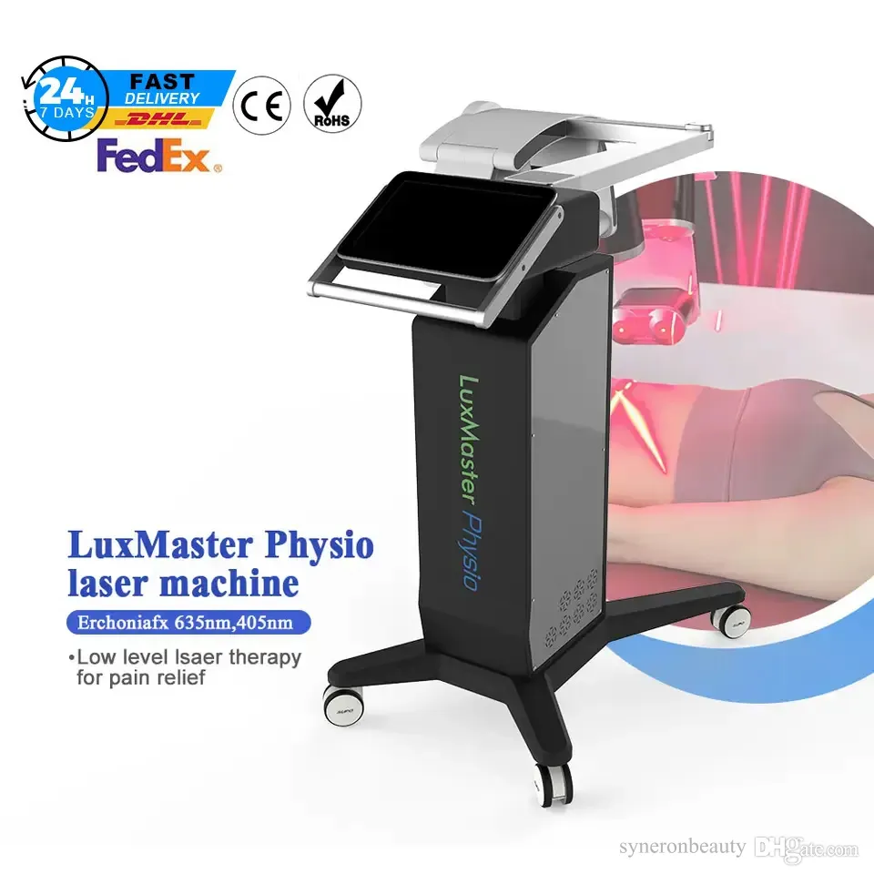 痛みのないレーザー理学療法デバイスLuxmaster Physio Therapy Red LightLLLTマシン付き10Dレーザー付き