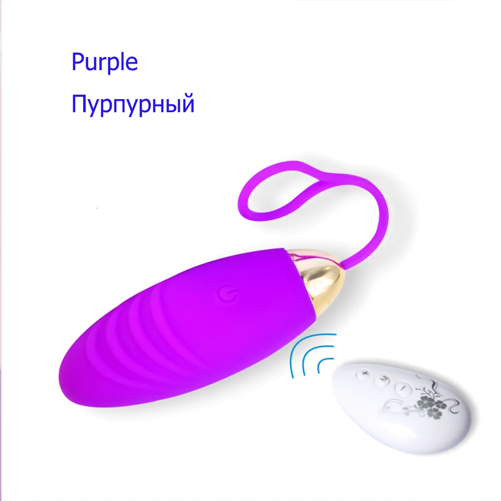 Silikon jump egg vibrator med trådlös klitorisstimulator_voghion.com