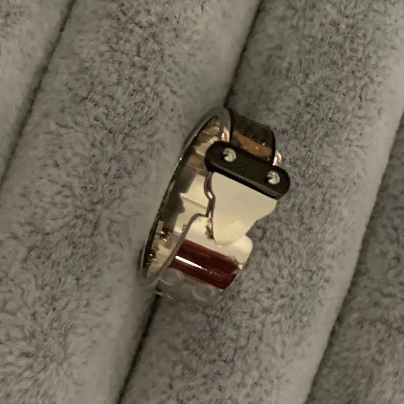 Anello da festa per signora in acciaio inossidabile 316L 18 carati oro rosa argento donna uomo gioielli da sposa anelli in vera pelle Regalo di compleanno all'ingrosso