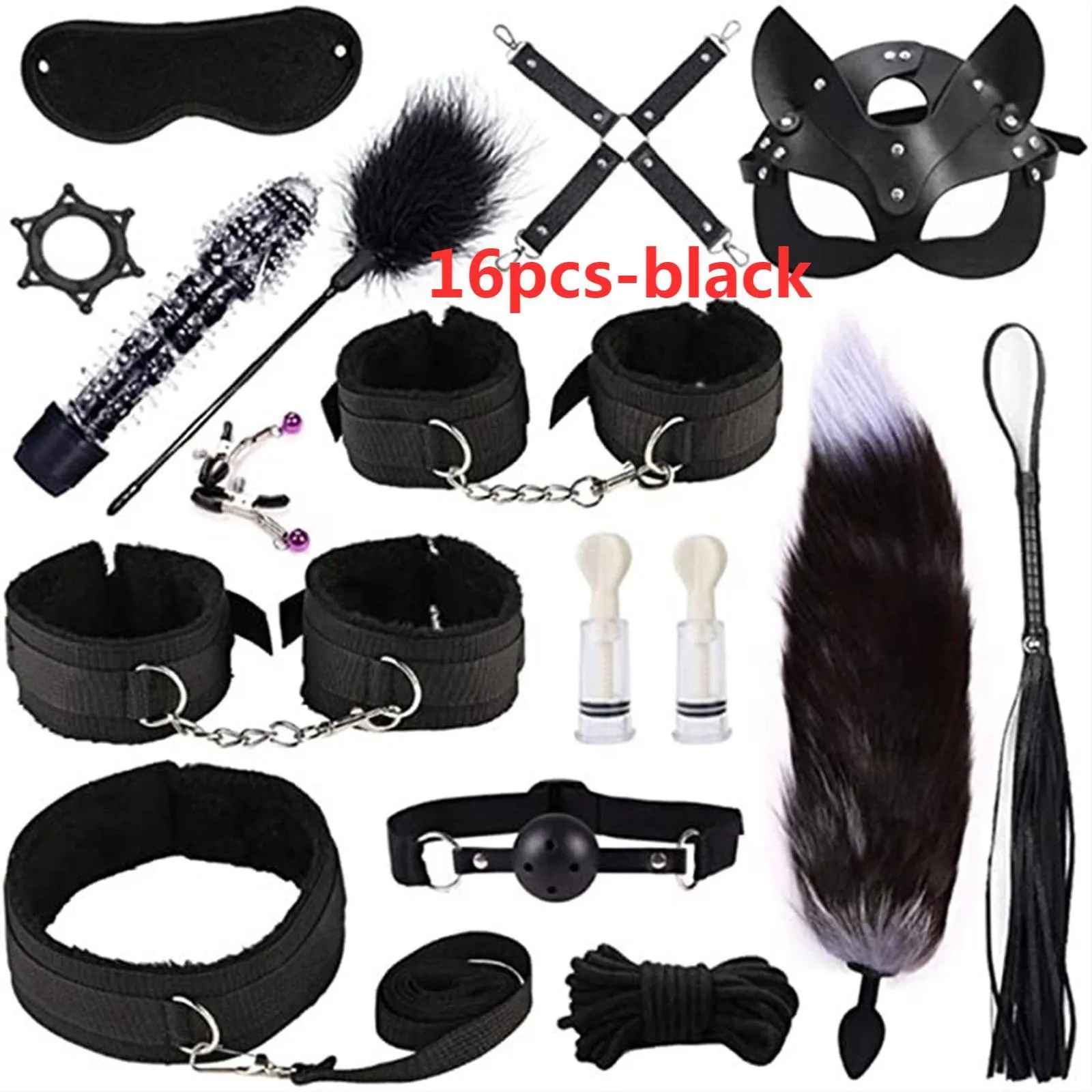 Adult Bondage Bundle Set For Women Exotic Leather And Plush Kit_voghion.com