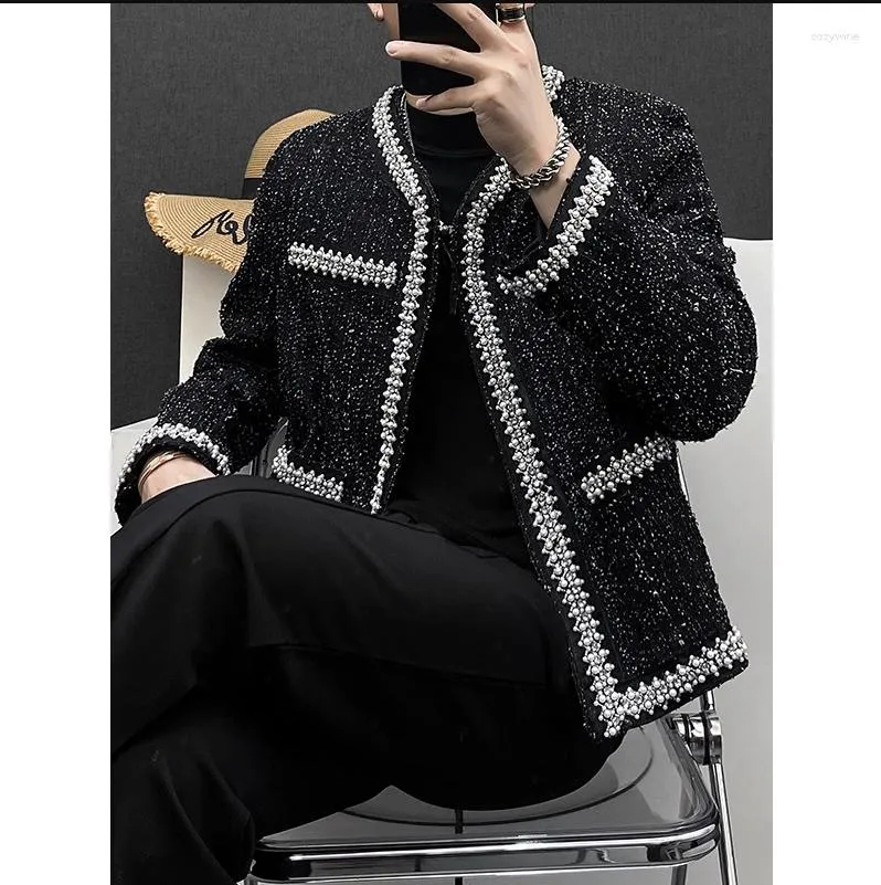 Mensjackor G08247 Fashion Coats 2023 Runway Luxury European Design Party Style Clothing