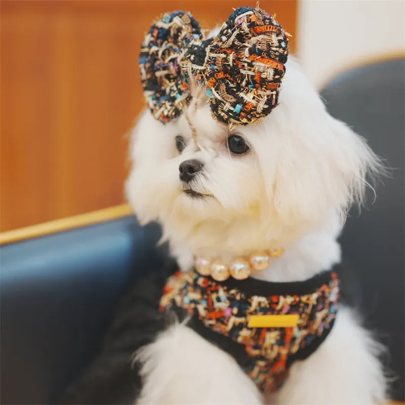 Handmade Scrap Metal Bow Hair Clips For Puppies And Dogs Classical