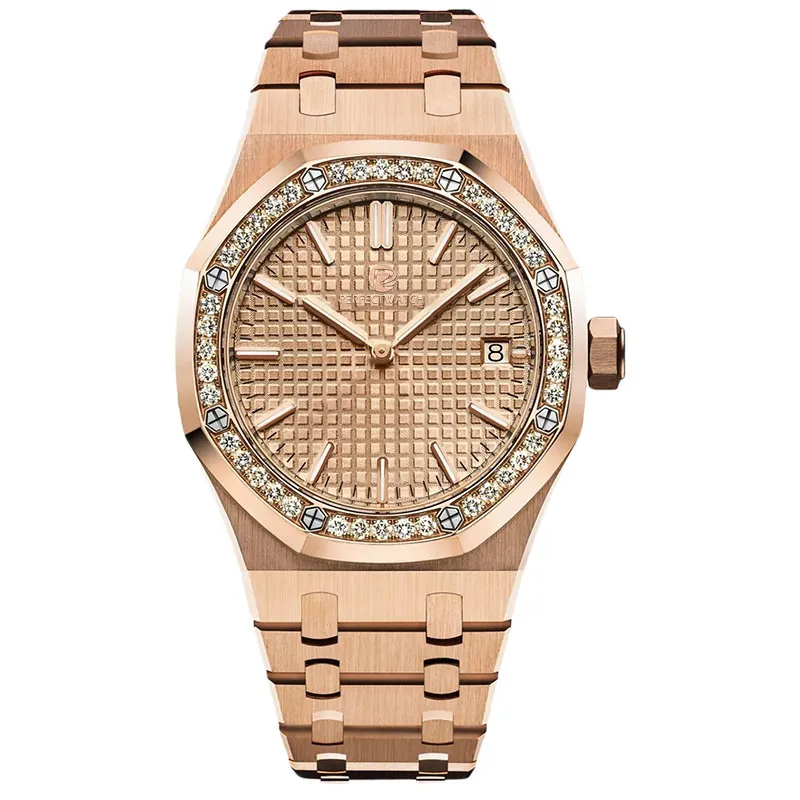 Luxury Womens Genevex Diamond Quartz Watch With Quartz Movement Stainless Steel Band Sapphire Glass And Waterproof Design From Perfectwatch8 12.83 DHgate.Com