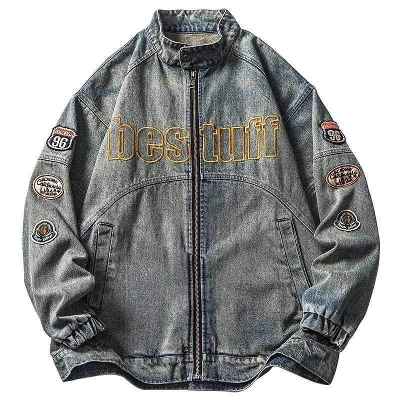 ジャケット・アウター argue baseball denim jacket ジャケット・アウター argue baseball denim jacket argue