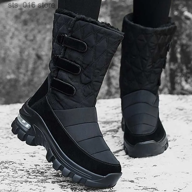 Women Platform Soft For Snow Woman Casual Keep Warm Ladies Shoes Fashion Flat Winter Boots Botas Mujer T230824 9bdd