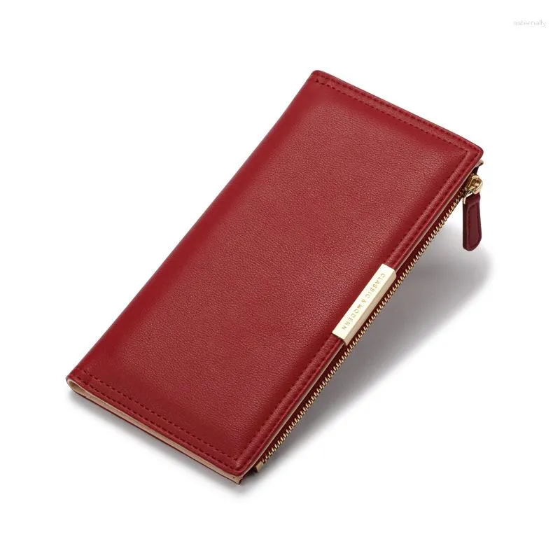 Brieftaschen Weibliche Lange Brieftasche Multi-karte Zipper Halter frauen Kupplung Mode PU Leder Weiche Große Kapazität Geldbörse