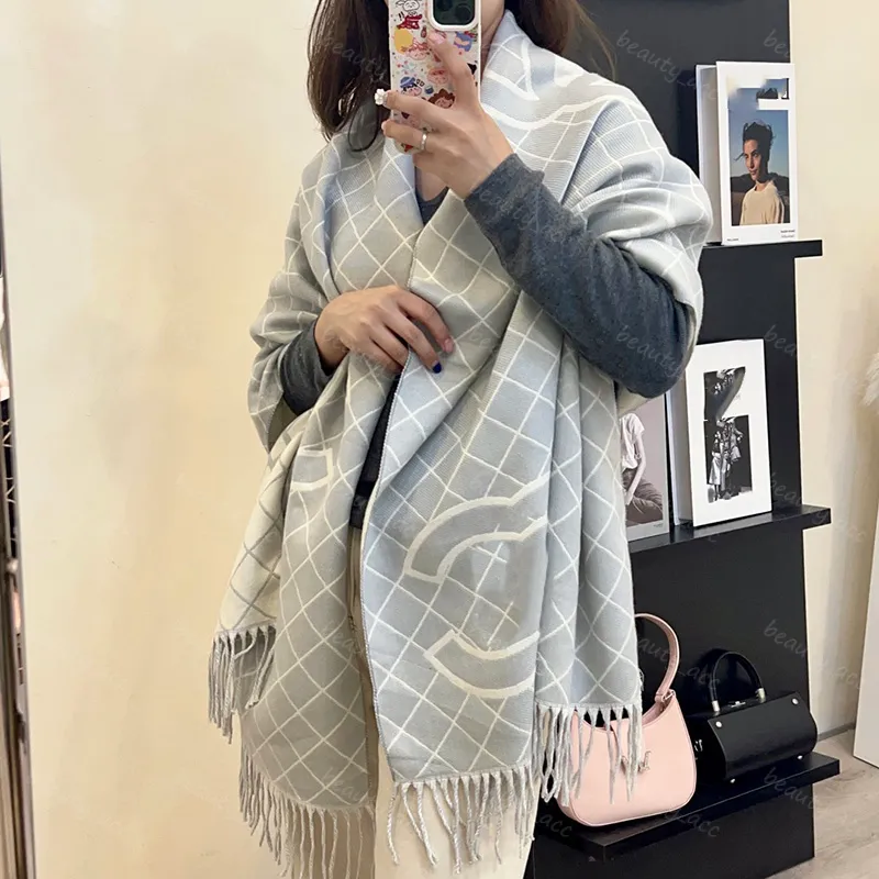 Designer Sciarpa Pashmina donna Sciarpe calde Moda classica Imita Nappa in cashmere Scialle lungo Avvolgere Sciarpe da uomo beanie mantella rosa G5