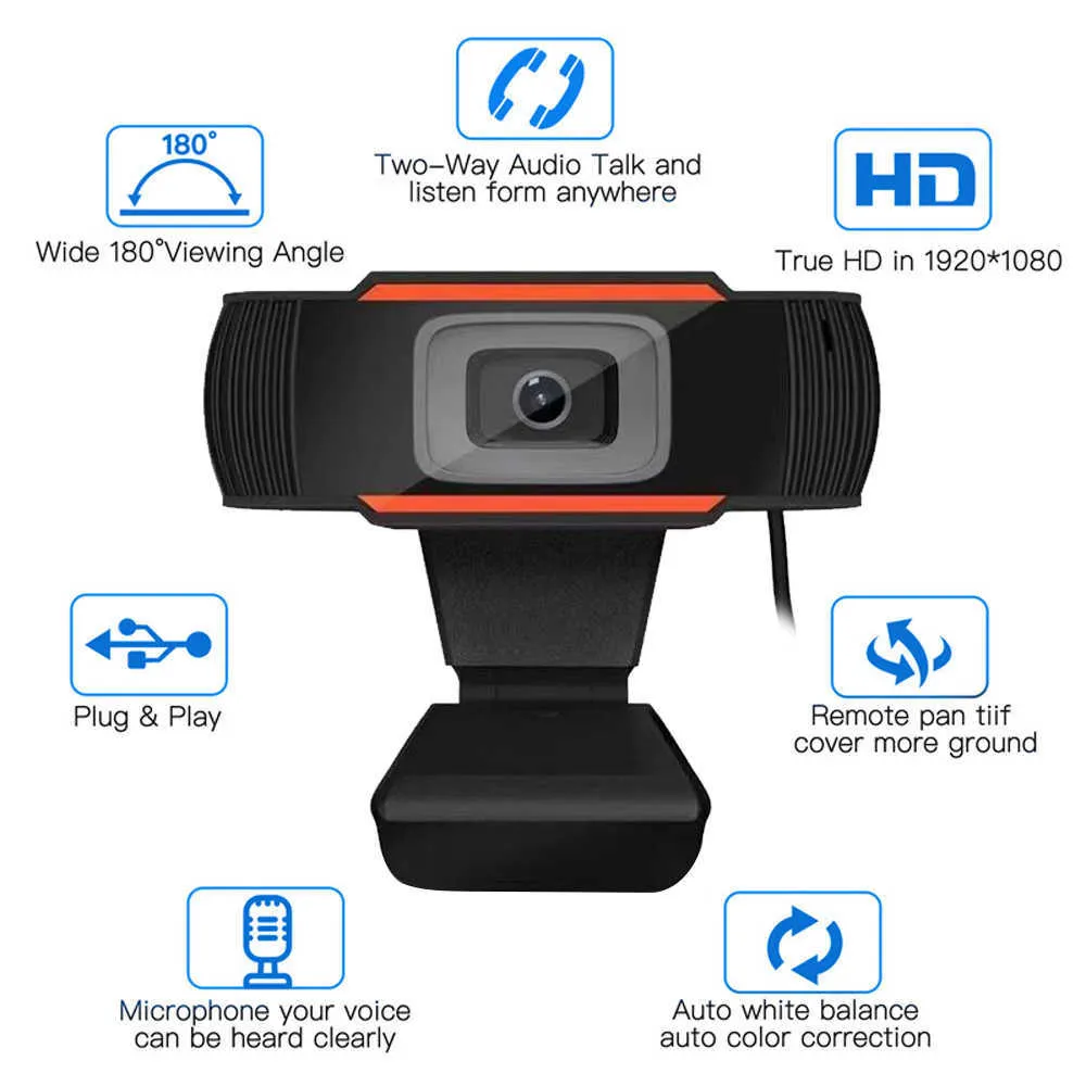 Web Camera Webcam 1080p,wide Angle Full Hd 1080p 60fps Computer